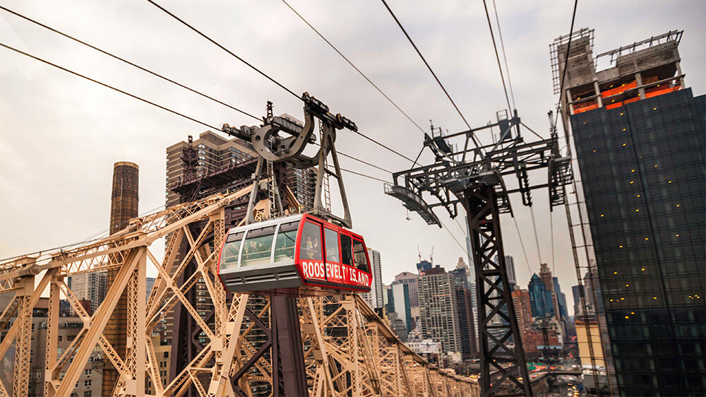 Roosevelt Island New York cable car with Wireless PROFIBUS radio solutions for reliable control